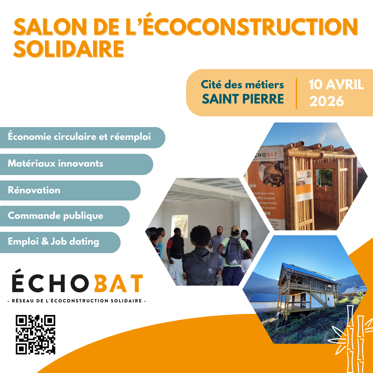 Un premier Salon de l’écoconstruction solidaire organisé par ÉCHOBAT à La Réunion !